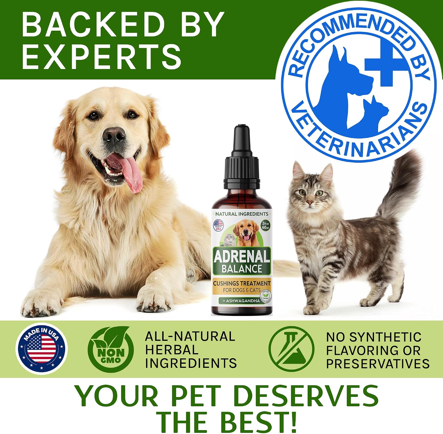 Adrenal Balance Herbal Drops for Dogs and Cats, 60 ml - görsel 5