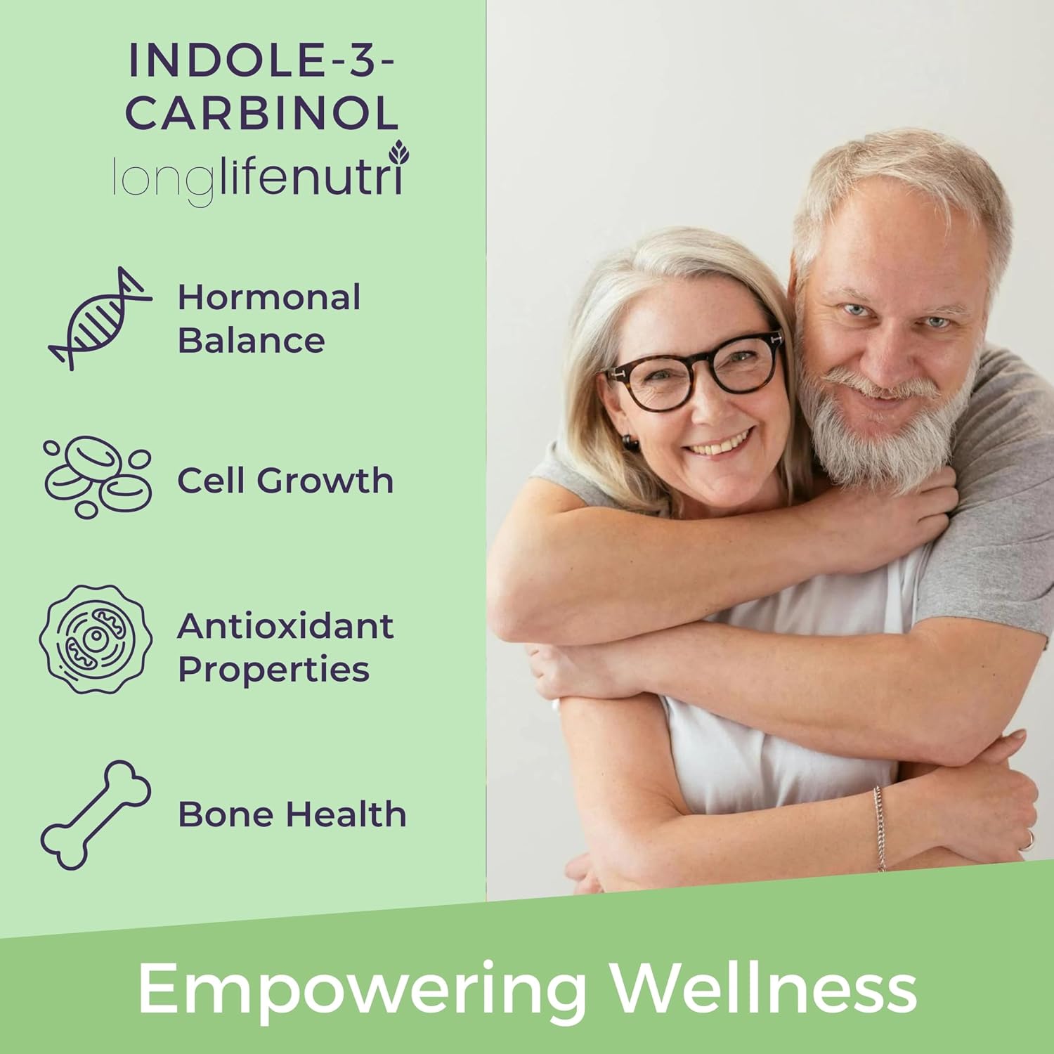 LongLifeNutri Indole-3-Carbinol 400mg - 120 Vegetarian Capsules - görsel 4