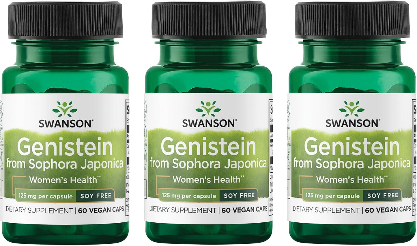 Swanson Soya-Free Genistein 125 mg – Bone & Heart Support (60 Vegan Capsules) - görsel 9