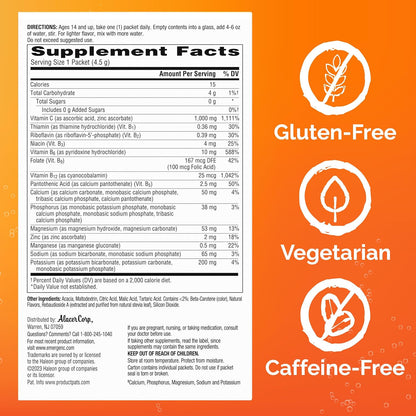 Emergen-C Zero Sugar Vitamin C Powder - Raspberry Lemonade (36 Sachets)