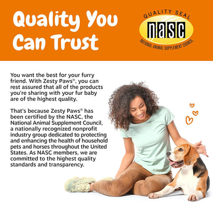 Zesty Paws Cranberry Supplement for Dogs - Urinary Tract Support Chews with D-Mannose - 90 Count