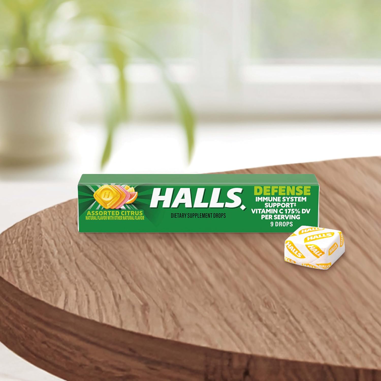 HALLS Defence Assorted Citrus Vitamin C Dietary Supplement Drops, 180 ct - görsel 6