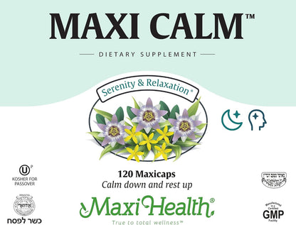 Maxi Health Kosher for Passover Calm Support Capsules – 120 Count