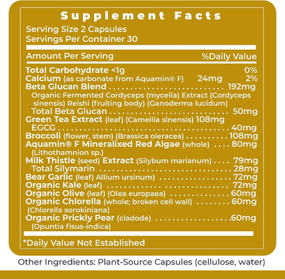 Premier Research Labs Premier Daily One - Super Greens Supplement with Cruciferous Vegetables, Milk Thistle, Beta Glucan - 60 Vegetarian Capsules
