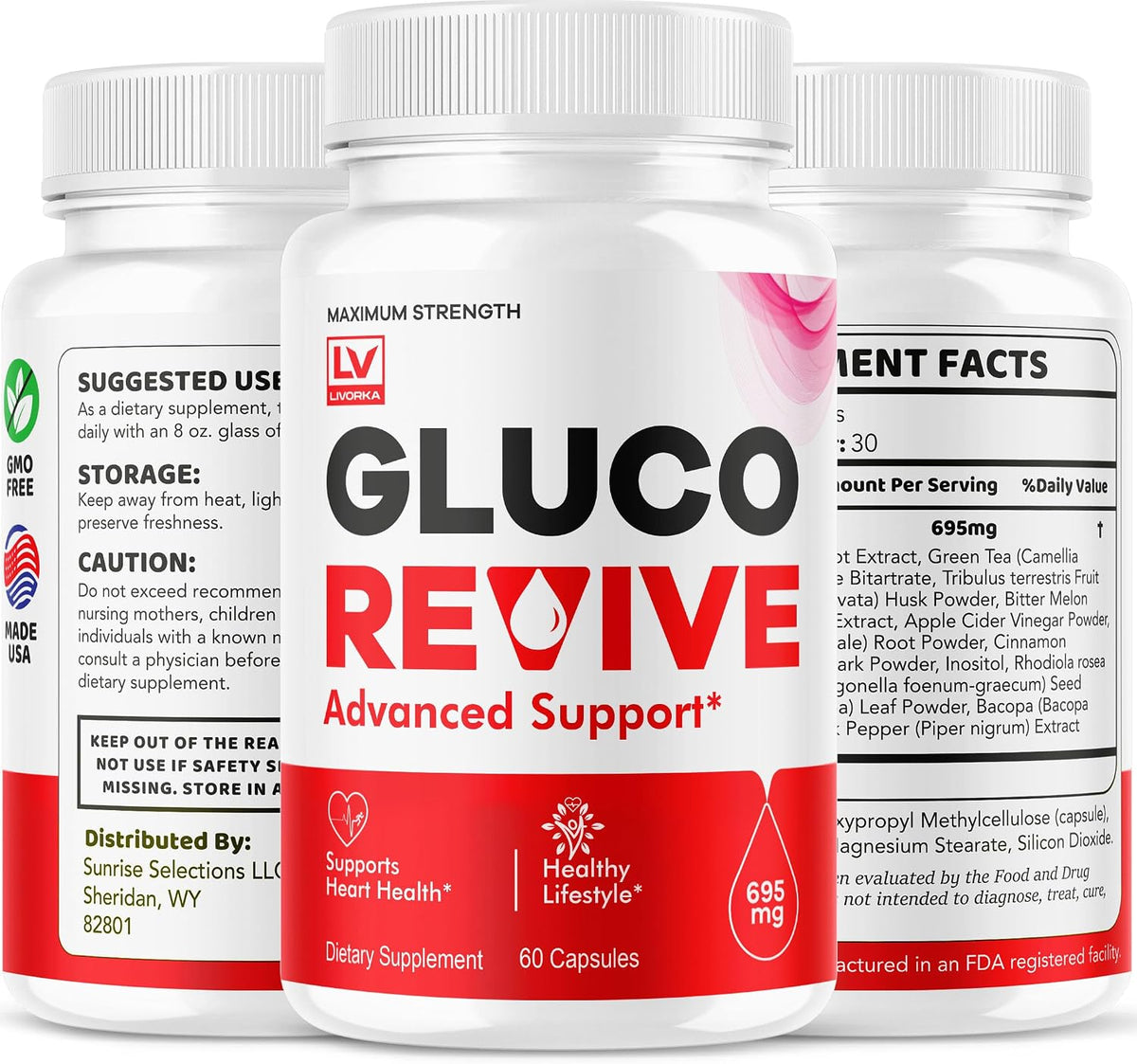 (2 Pack) Gluco Revive Capsules - Official – Easy-to-Swallow Capsules: Designed for comfortable daily consumption. – Image 9