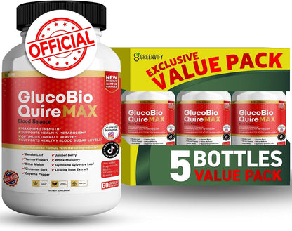 Gluco Bio Quire Max Blood Balance Ultra Food Supplement, 60 Capsules