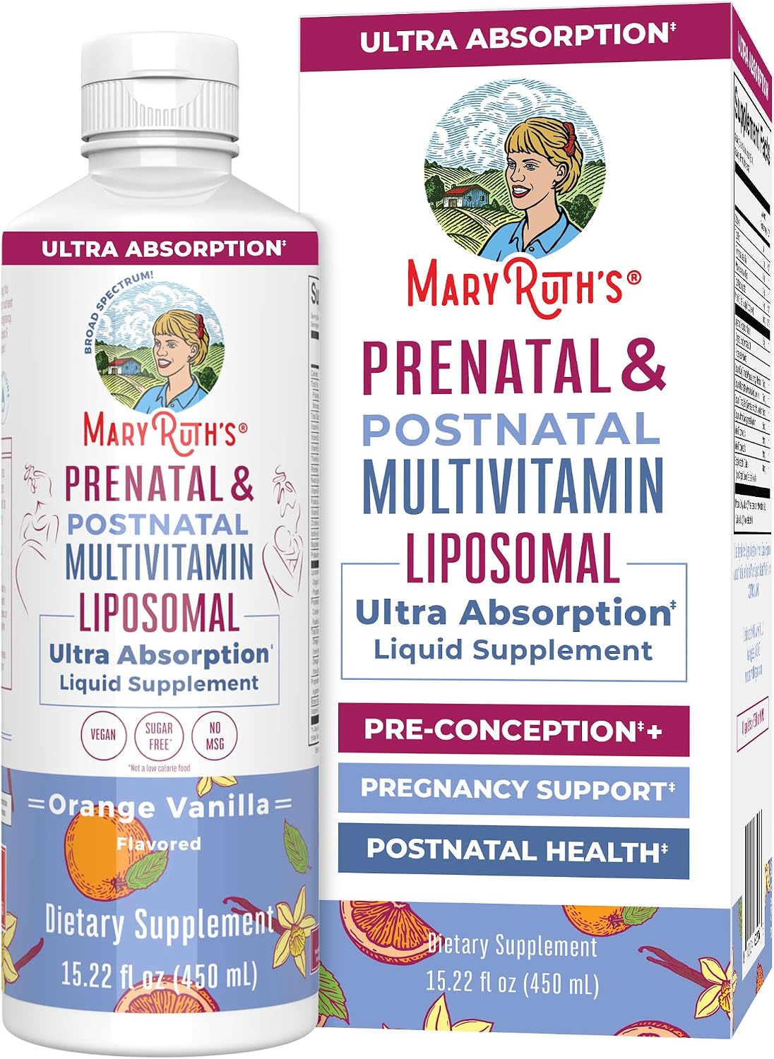 MaryRuth’s Prenatal & Postnatal Multivitamin Liposomal - görsel 1