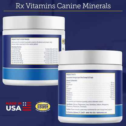 Rx Vitamins Canine Minerals - Essential Mineral Supplement for Dogs (454g)