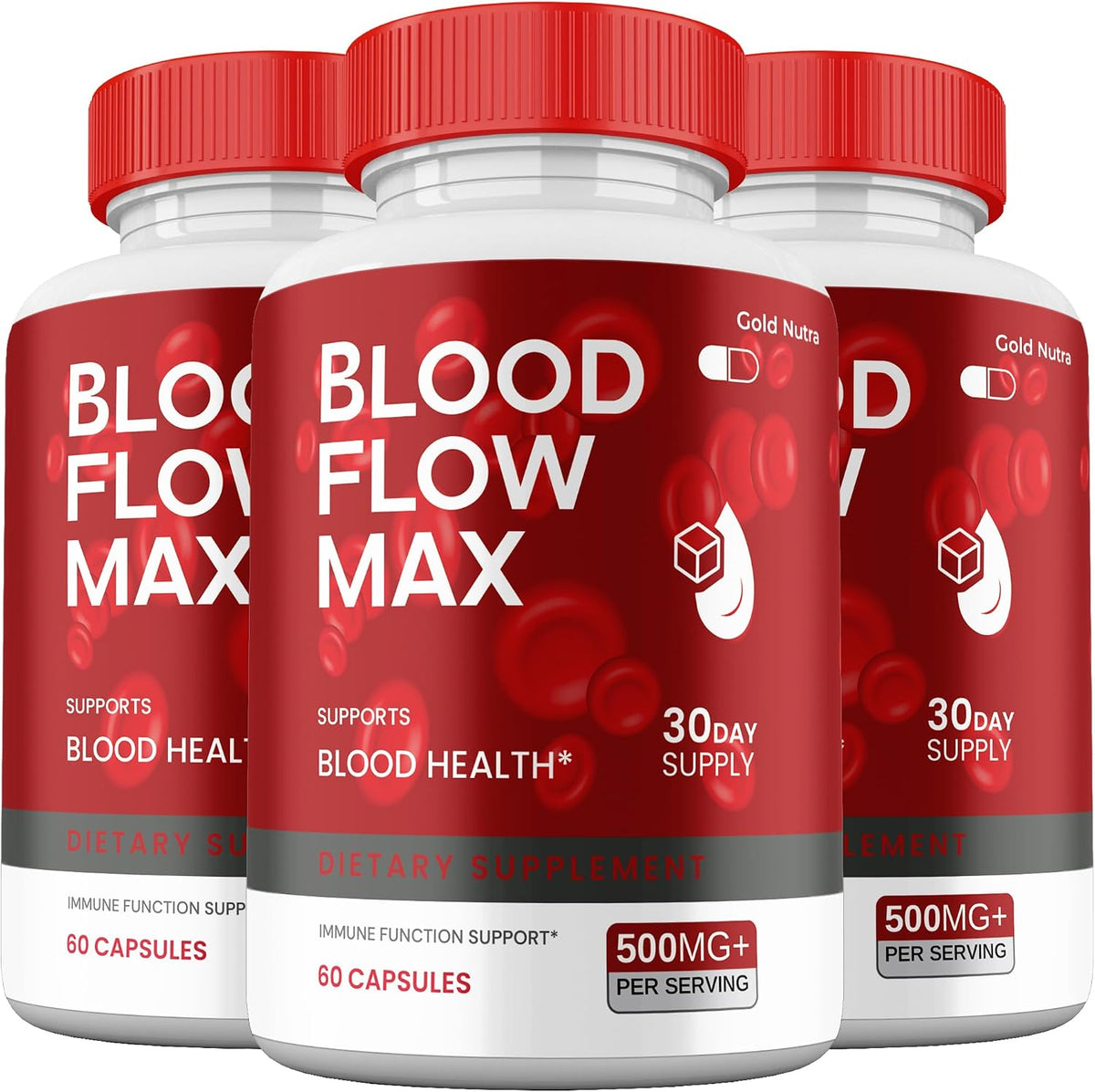 Blood Flow Max - Maximum Strength Supplement (3 Pack) - görsel 1