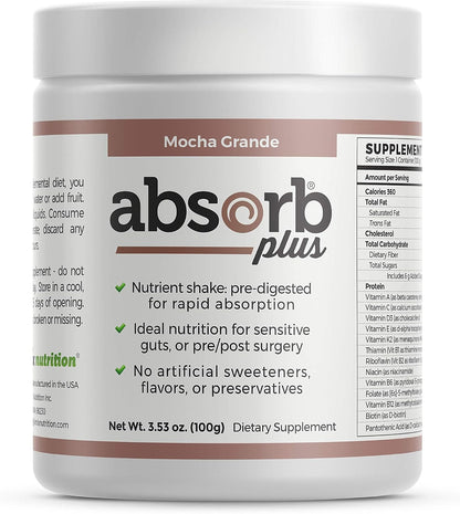 Absorb Plus Isolate Protein – Food Supplement (100g, Mocha Grande)