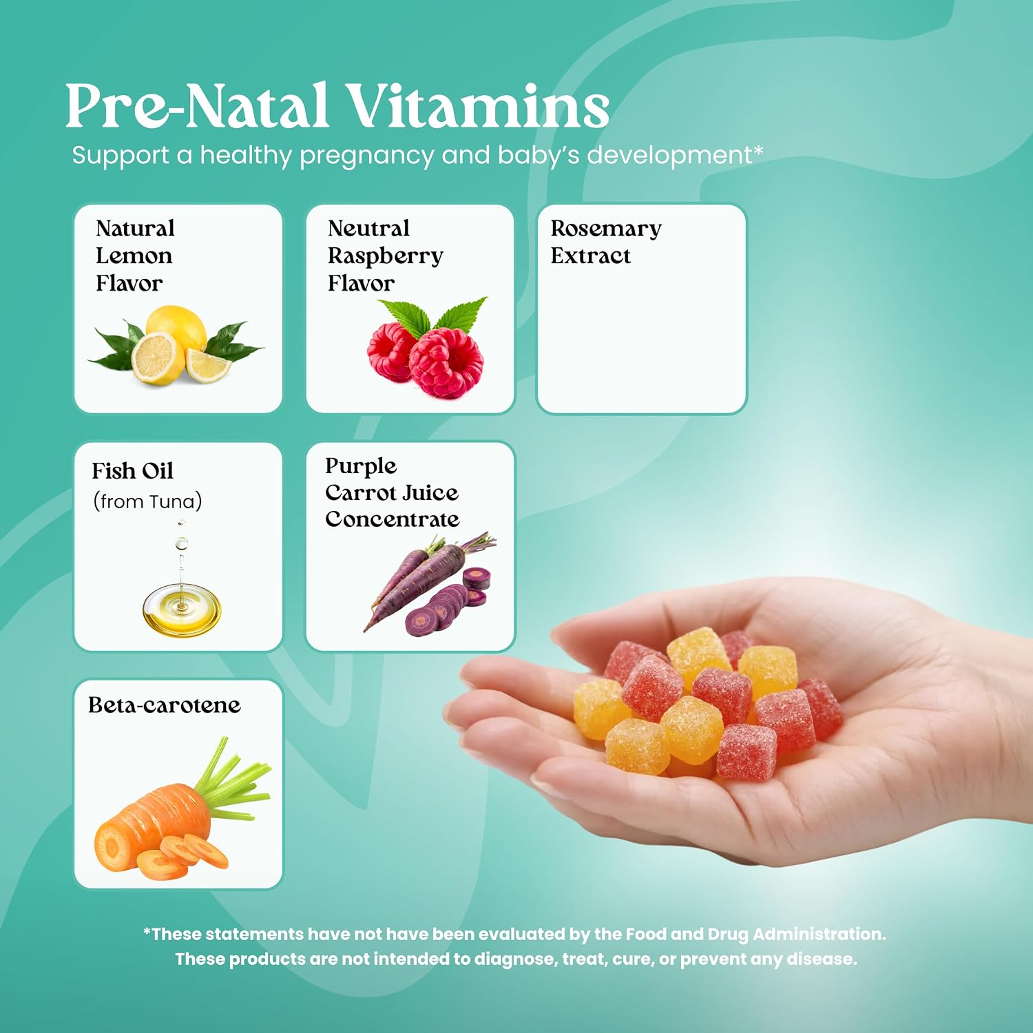 VITA Globe Prenatal Fish Oil Gummy Vitamins – 60 Count - görsel 3