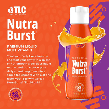 Total Life Changes NutraBurst - Liquid Multivitamin, Daily Nutritional Support, Packed with Essential Vitamins and Minerals, 473 ml