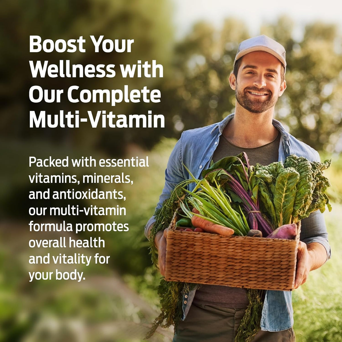 ForestLeaf Daily Multivitamin for Men – Men's Multivitamins & Multiminerals Supplement | 60 Veg Capsules - görsel 7