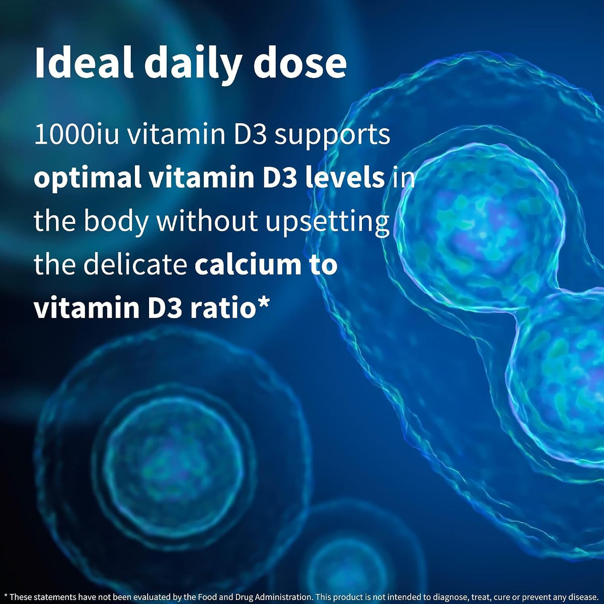 Igennus Natural Vegan Vitamin D3 1000IU, Clean Label, 365 Tablets (One-Year Supply) - görsel 7