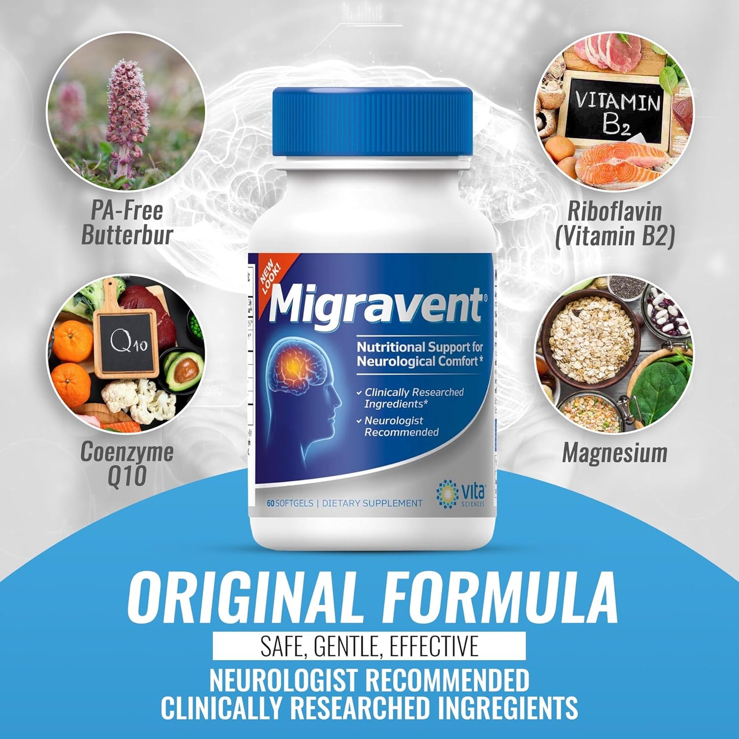 Vita Sciences Migravent Migraine Relief Supplement - görsel 6