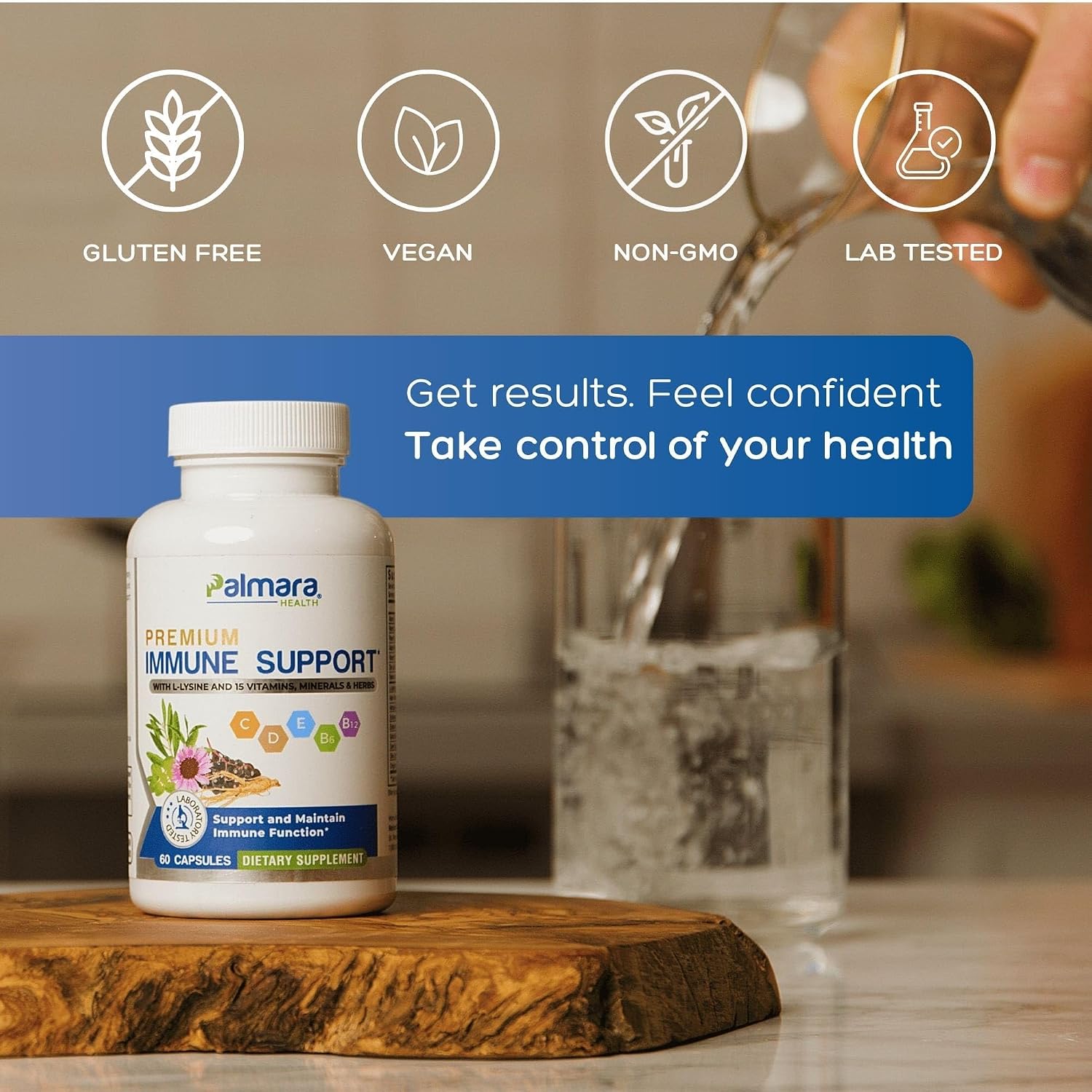 Palmara Health Premium Immune Support, 60 Capsules - görsel 3