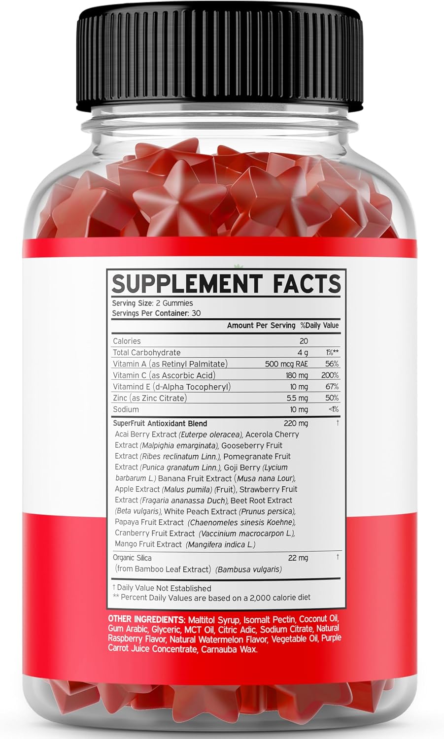 Fruit and Veg Supplement Gummies (120 Count) - Sugar-Free Superfood Blend for Adults - görsel 2