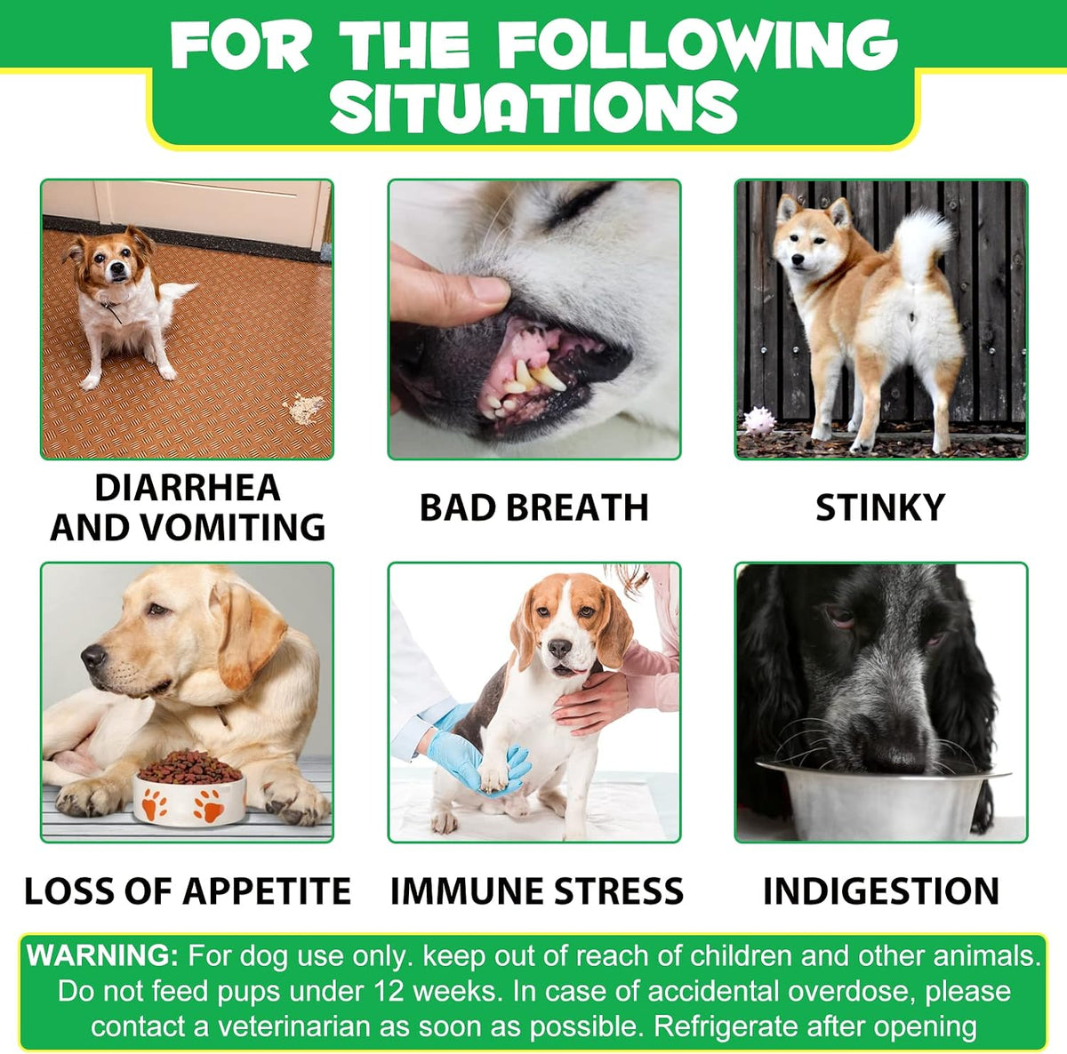 Oimmal Probiotics for Dogs Digestive Health - 120 Soft Chews with Omega-3 & 6, Vitamins, Digestive Enzymes - görsel 7
