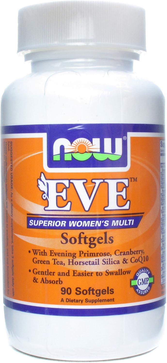 NOW Foods Eve Women's Multiple Vitamin 90 Softgels (Pack of 2) - görsel 1