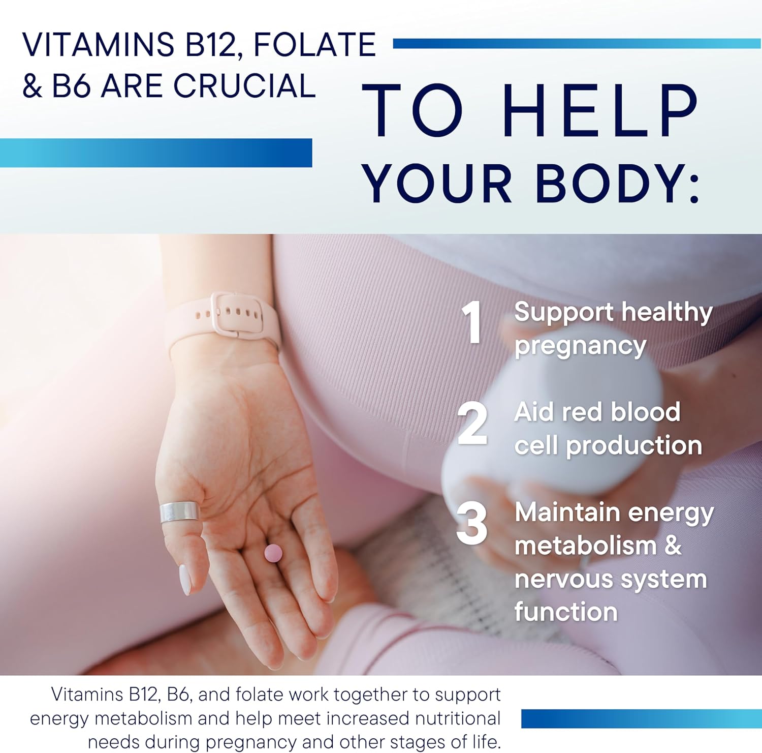Biotics Research B12-2000 Vitamin B12 2000 mcg, B6, Folate Sublingual Lozenges - Berry Flavour, 60 Count - görsel 4