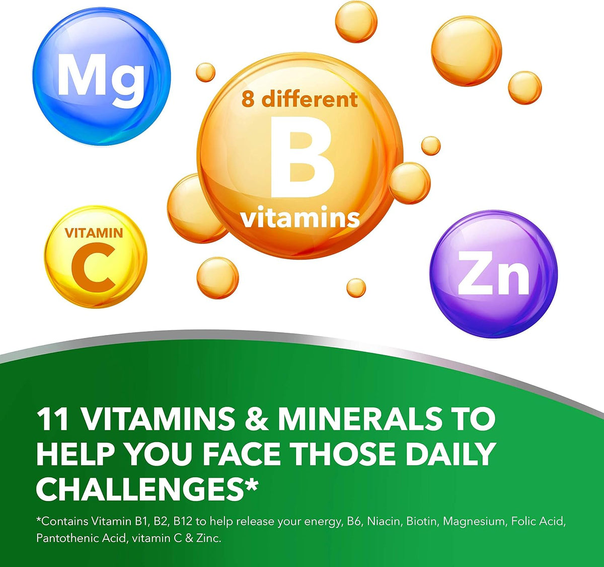 Berocca Energy Vitamin Tablets, Mango Flavour – High-dose B Complex with B12, C & Magnesium (15 Tablets) - görsel 2