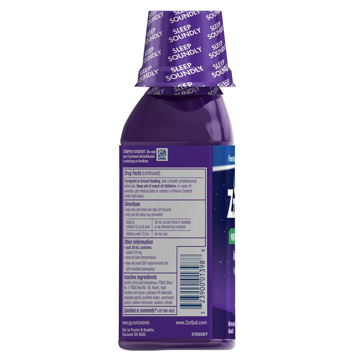 ZzzQuil Night-time Sleep-Aid Liquid Warming Berry Flavour 355 ml - görsel 10