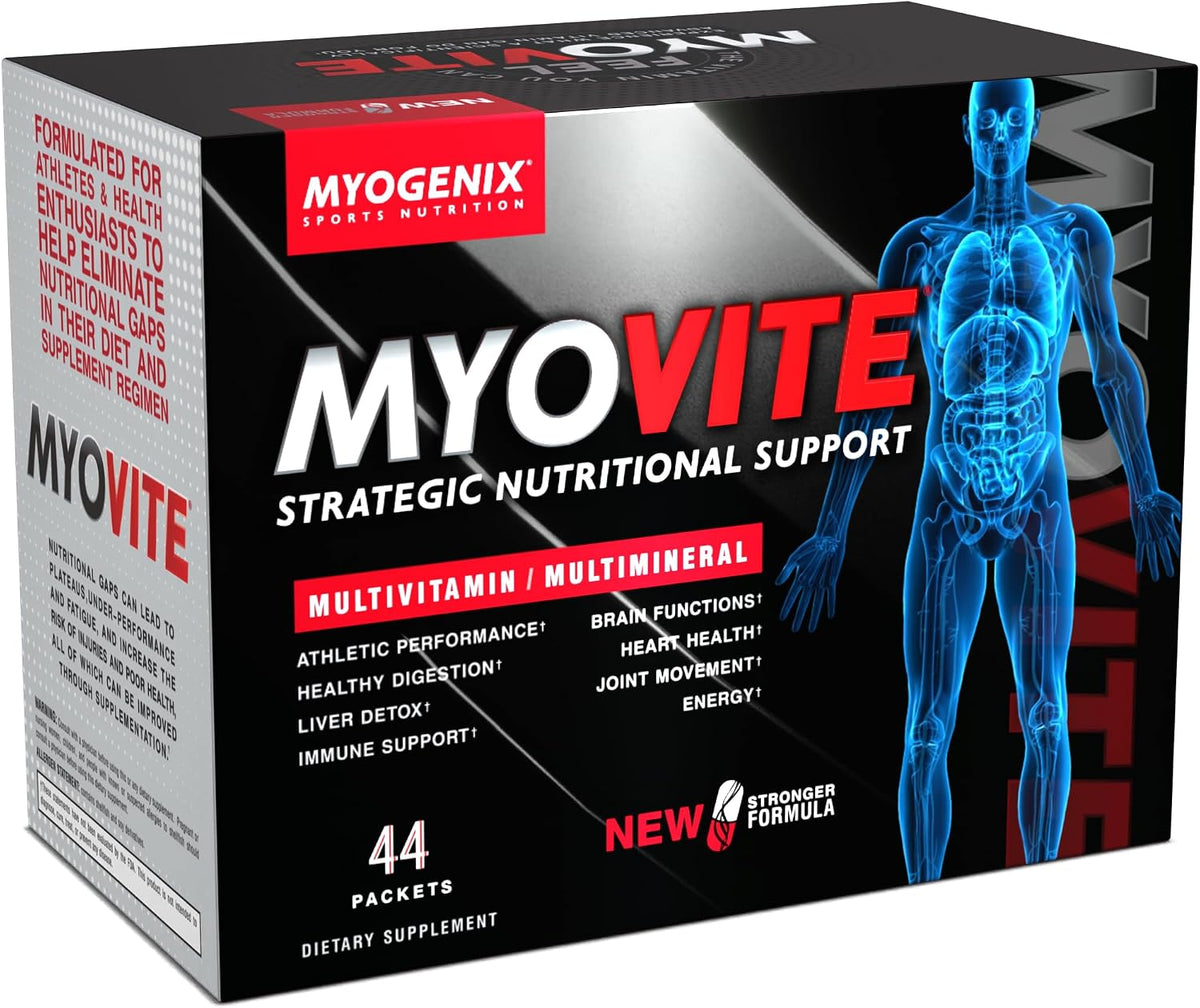 Myogenix Myovite Multivitamin for Athletes – Joint, Heart & Digestive Support – 44 Sachets - görsel 1