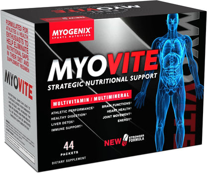 Myogenix Myovite Multivitamin for Athletes – Joint, Heart & Digestive Support – 44 Sachets
