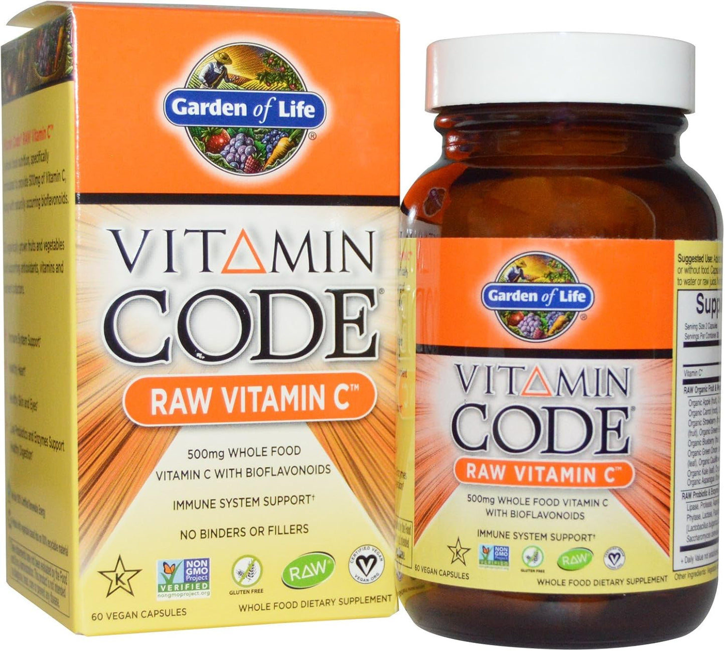 Vitamin Code Garden C Raw - 60 Capsules - görsel 1