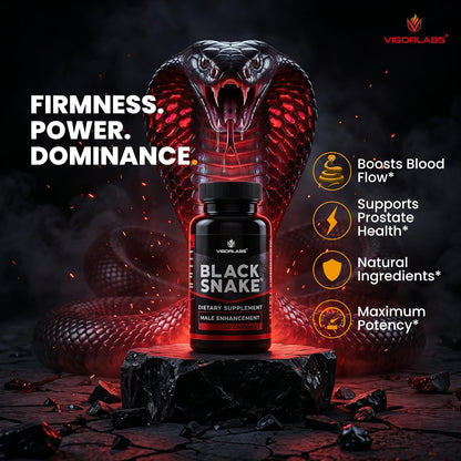 Vigour Labs Black Snake Male Enhancement Capsules - 30 Capsules