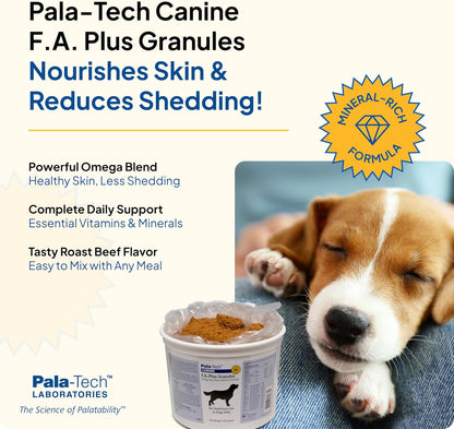 Pala-Tech Canine F.A Plus Granules - Dog Multivitamin with Omega Fatty Acids, Vitamins & Minerals - 650g