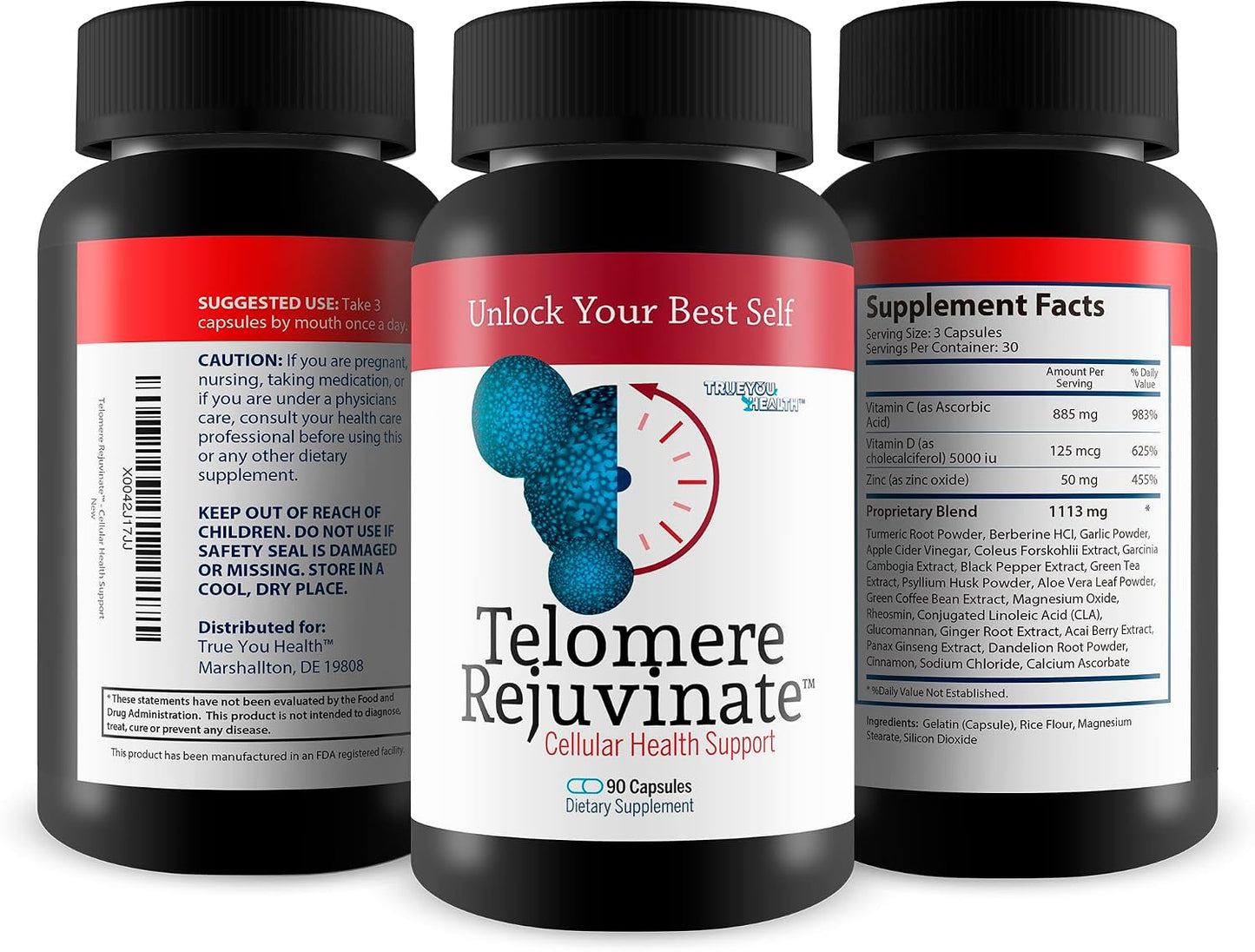 Telomere Rejuvinate – Telomere Support Supplement with NAD+ Booster - görsel 4