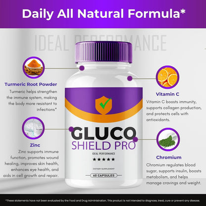 Gluco Shield Pro Advanced Blood Formula Capsules – 3 Pack