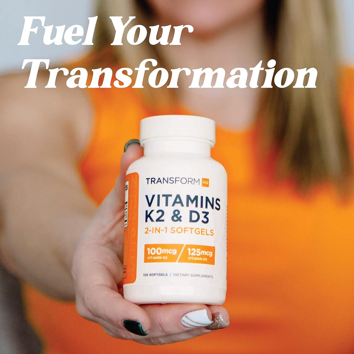 TransformHQ Vitamin K2 (MK7) (100 µg) + Vitamin D3 (5000 IU) - 120 Soft gel capsules - görsel 5