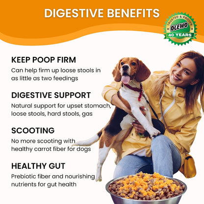 Olewo Original Carrots for Dogs – Dehydrated Dog Food Topper, 1 kg (1000 g)