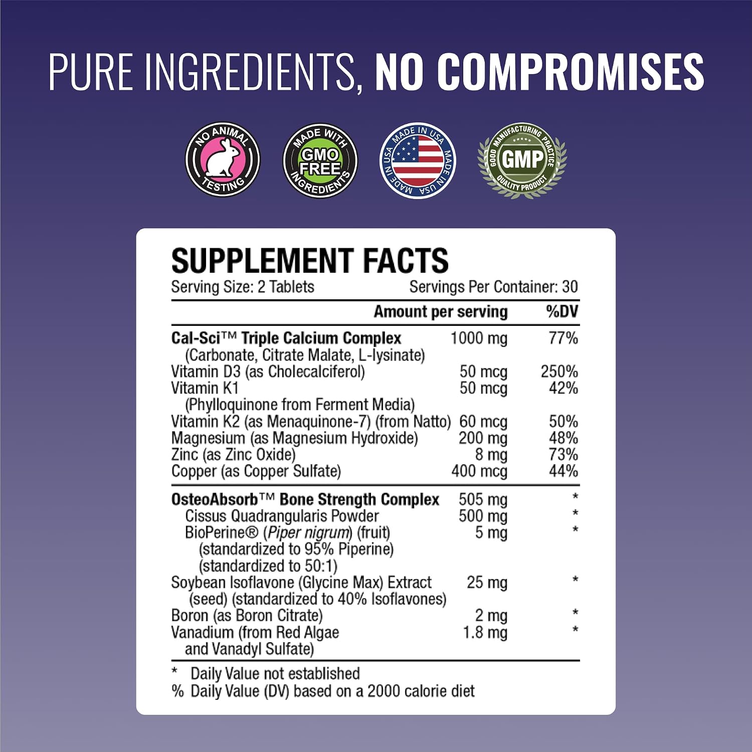 Approved Science Bonesyl - Bone Strength Supplement with K2, BioPerine, and Magnesium - 180 Tablets - görsel 4