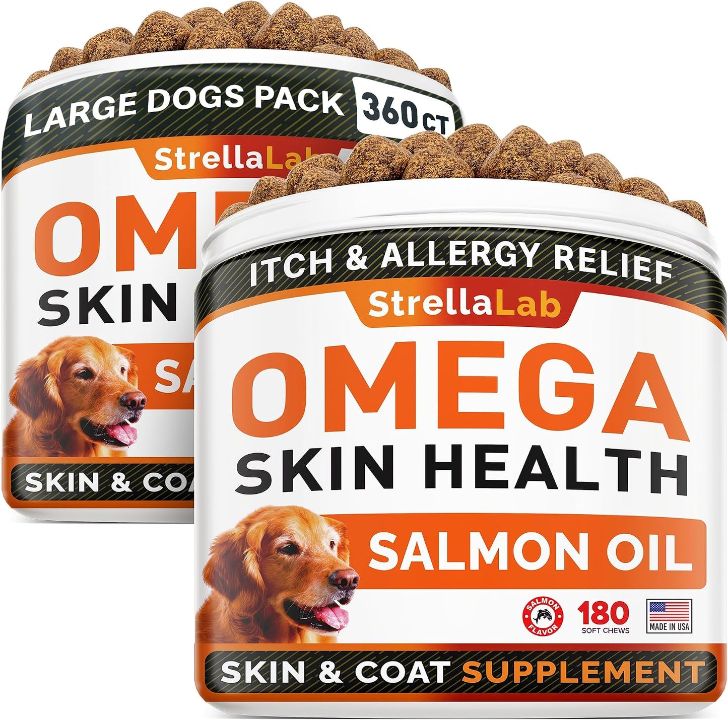 STRELLALAB Fish Oil for Dogs & Cats - Natural Omega-3 Supplement - Liquid for Skin, Coat and Joint Support - 473 ml - görsel 8