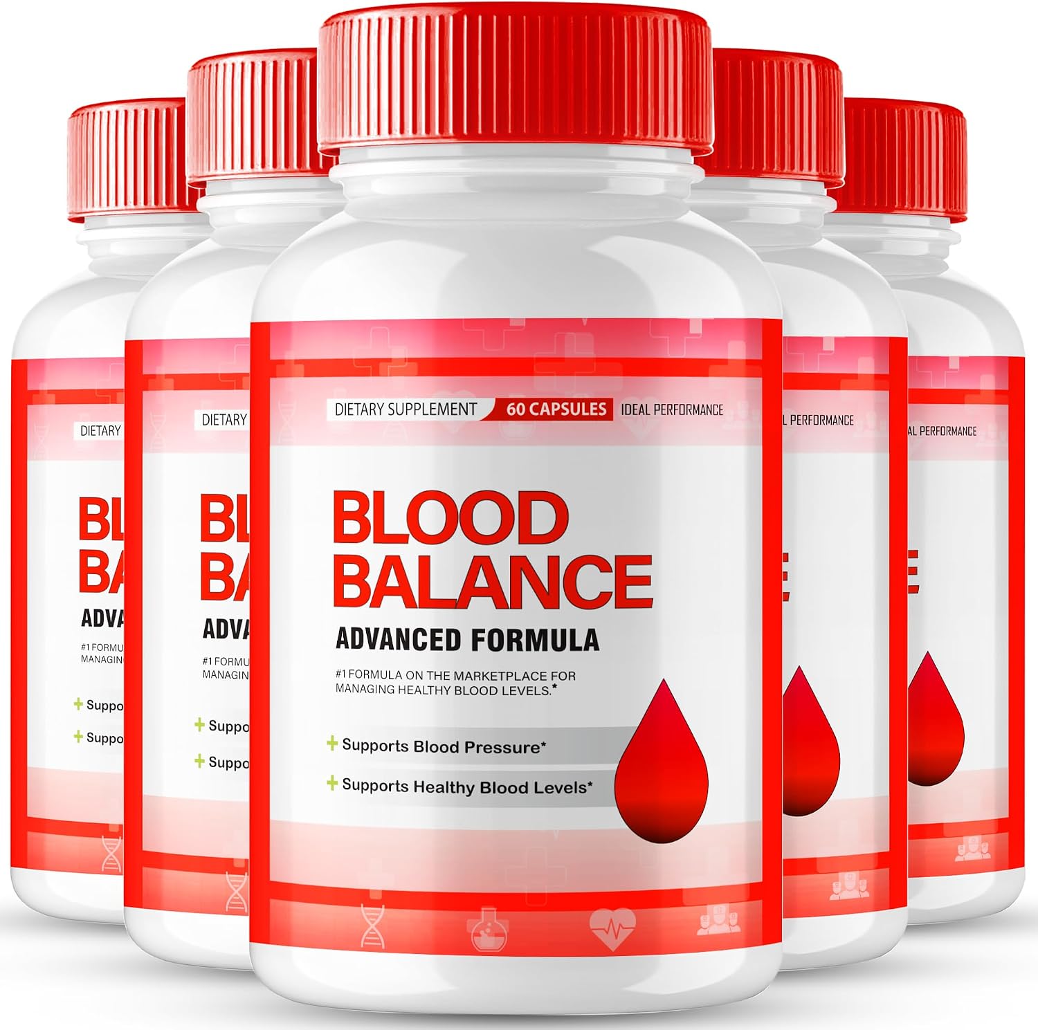 Blood Balance Blood Formula Support Supplement – Extra Strength Capsules - görsel 1