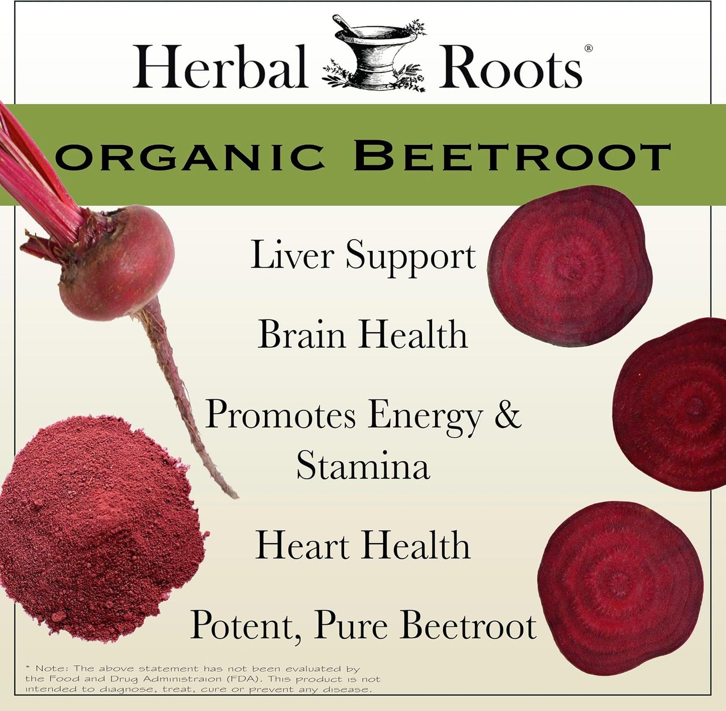 Herbal Roots Organic Beetroot Powder Capsules – 1500mg per Serving, 60 Vegan Capsules - görsel 3