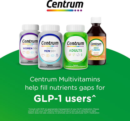 Centrum Silver Men's 50+ Multivitamin with Vitamin D3, B Vitamins, Zinc - 200 Tablets