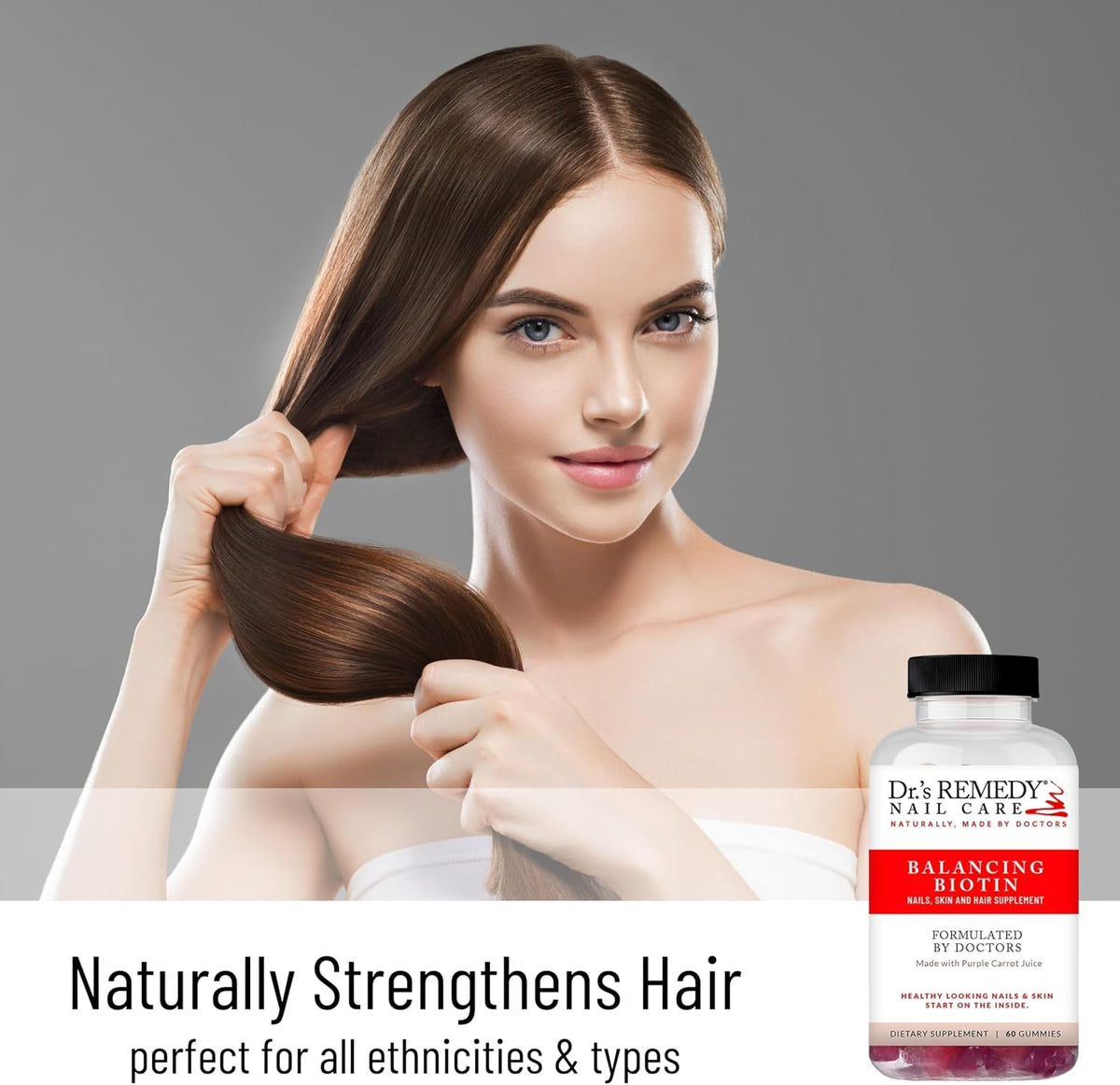 Dr.'s Remedy Biotin Gummies - 5,000 mcg for Hair, Skin and Nails - Vegan & Gluten-free - görsel 2