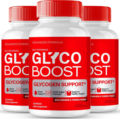 IDEAL PERFORMANCE Glyco Boost Blood Capsules – Premium Blood Formula Supplement for Healthy Circulation & Stable Levels (3 Pack)
