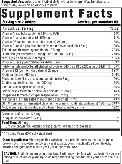 INNATE Response Formulae Men's Multivitamin 55+ with Vitamin C, B12, D3, Choline & Methylfolate - 120 Tablets