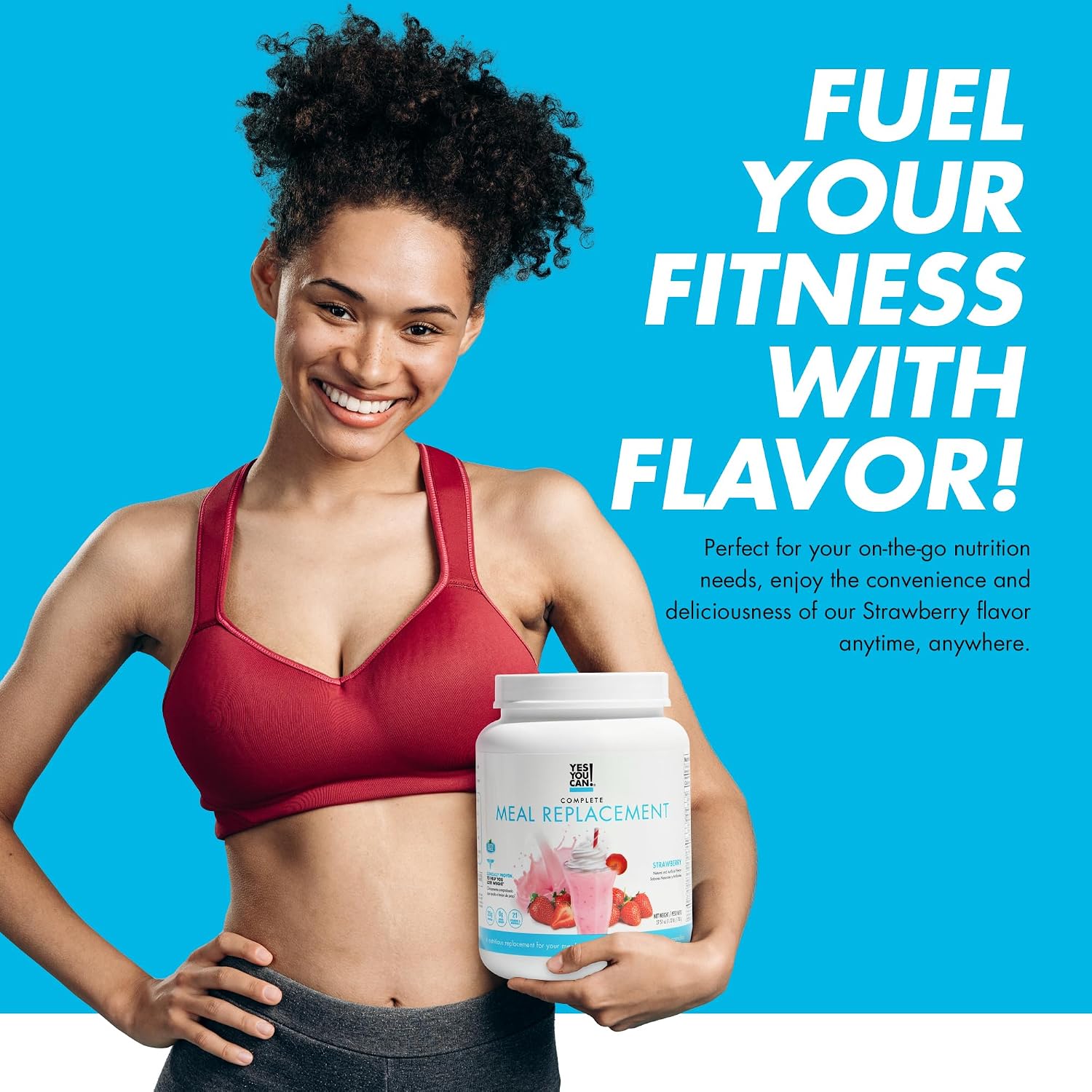 Yes You Can! Transformation Kit – Complete Meal Replacement and Supplement Kit (Strawberry) - görsel 5