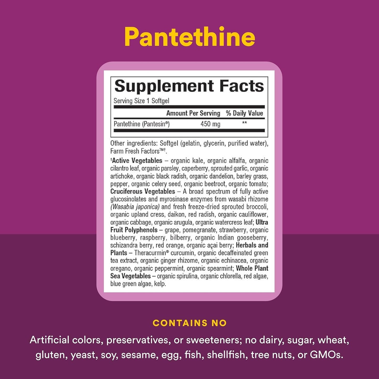 Natural Factors BioCoenzymated Pantethine – B Vitamin Support for Energy and Vitality – 60 Softgels - görsel 4