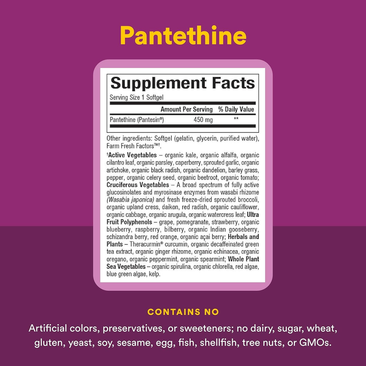 Natural Factors BioCoenzymated Pantethine – B Vitamin Support for Energy and Vitality – 60 Softgels - görsel 4