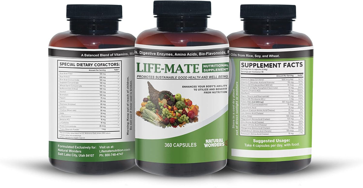 Natural Wonders Life Mate Multivitamin Supplement – 120 Capsules - görsel 4
