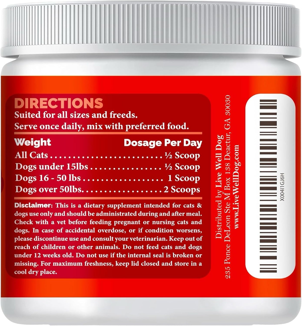 Live Well Dog Heart Health Powder for Dogs – Promotes circulation – Hawthorn berry has been traditionally used to – Image 2