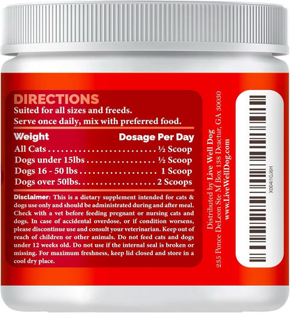 Live Well Dog Heart Health Powder for Dogs – Promotes circulation – Hawthorn berry has been traditionally used to – Image 2