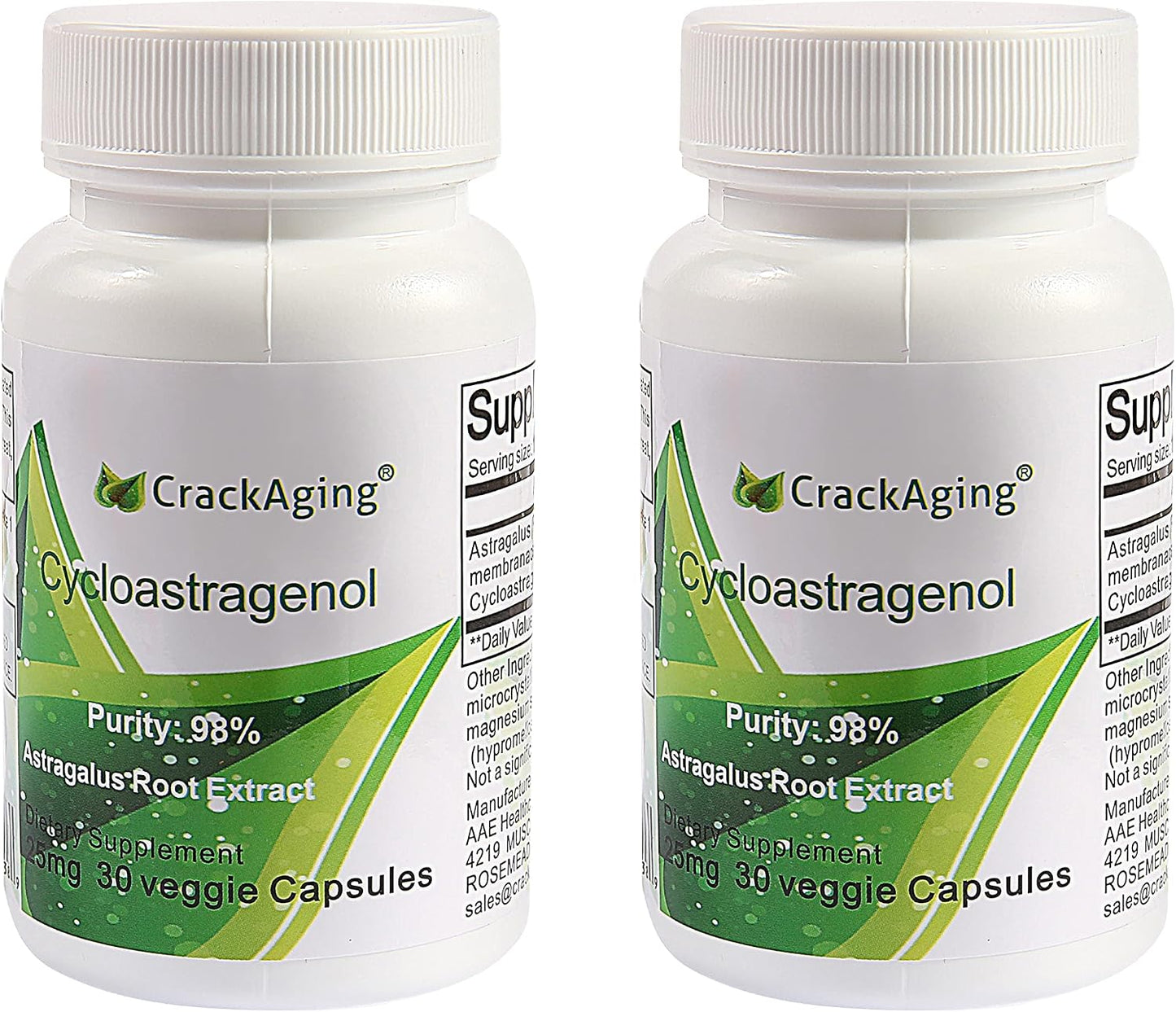Crackaging Super-Absorption Cycloastragenol 98% 25mg, 60 Capsules - görsel 1
